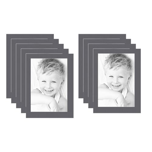 13x19 Granite/Mountain Grey Custom Mat for Picture Frame with 9x15 Opening Size (Mat Only, Frame NOT Included) - 9 Pack
