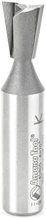 Amana Tool - 45805 Carbide Tipped Dovetail 10 Deg x 1/2 Dia x 5/8 x 1/2" Shank