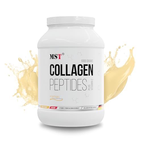 MST® Nutrition Kollagen Pulver Fortigel® mit Vitamin C, Kollagen Peptide mit Vitamin C Pulver – Made in Germany, Bioactive Collagen Peptides® BCP®, Collagen Peptide, Kollagen Komplex (1000gr)