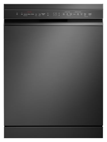 Image of LG 15 Place Settings with TrueSteam Technology Freestanding Dishwasher (DFB435FM, Matte Black, Auto Open Door, QuadWash, EasyRack Plus-Easy to load all types of utensils, Direct Drive Motor & Wi-Fi)