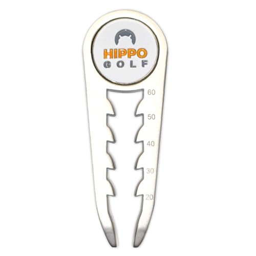 HIPPO OUTDOOR PegGauge 3-in-1 Tee Height Gauge & Golf Divot