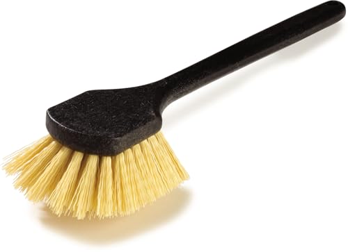 Image of SPARTA 20-Inch Utility Scrub Brush Heavy-Duty Cleaning Tool with Chemical-Resistant Polypropylene Bristles, BPA-Free for Kitchens, Healthcare, and Warehouses, 20 Inches, Black