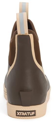 Xtratuf Men's Wheelhouse 6 Inch Ankle Deck Boot, Brown, Size 11