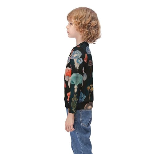 The Various MushroomChildren's Casual Pullover Sweatshirt Loose Fit9-11Y3