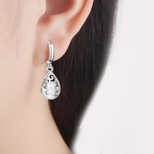Boucles d'oreilles Dropwise Hollow légères anti-douleur pour lobes sensibles mariage