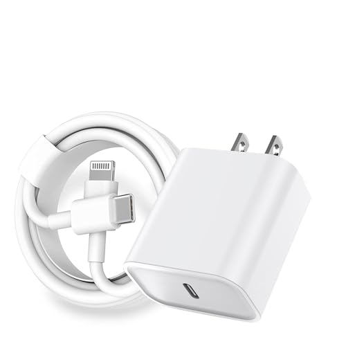 Image of iPhone Charger Fast Charging,PD i Phone USB C Wall Charger Block i Phone 14 Fast Charger with 3FT USB C to Lightning Cable Cord, Type-C Power Adapter Cube for iPhone 14 /13 /12 /11 /XS Max /XR /X /8 /7 /SE2022
