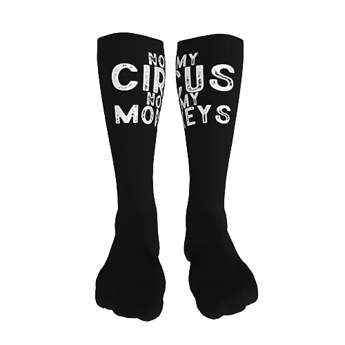 Not My Circus Not My Monkeys Knee High Socks For Women Long Tube Socks Athletic Compression Socks Unisex High Socks Girls3