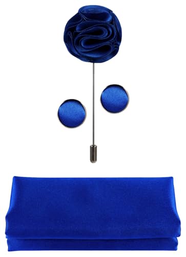 Image of Tie G .5pcs Tie set in a gift box : Tie sets : Solid color Neck tie,Satin Bow tie,Pocket Square, Lapel, Cuffs link