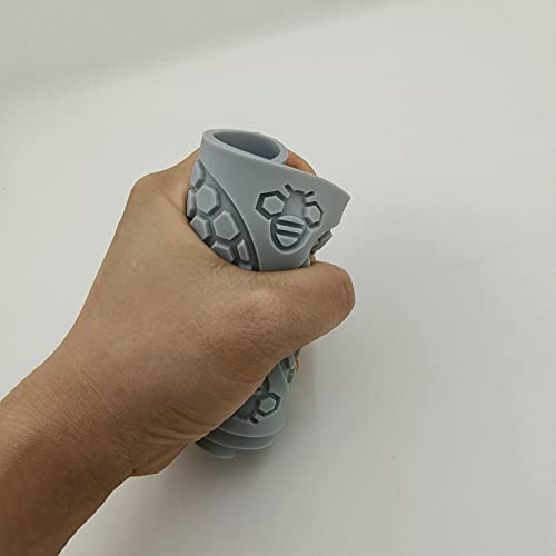 5 Cavity Bumble Bee Silicone Mold Honeycomb Bees for Kitchen Cake Cupcake Decorating Silicone Fondant Cake Mold Beehive Silicone Baking Molds, Candy Baking Cake Moulds