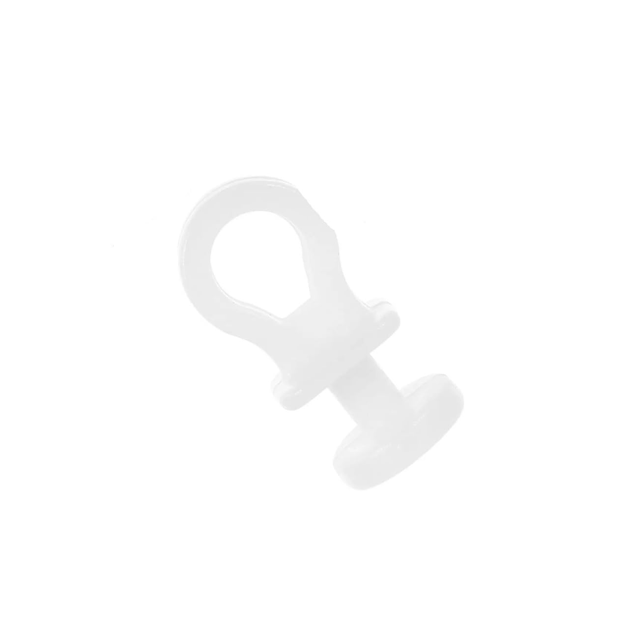 Track Hooks White Plastic Sliding Rail Hook For Shower Curtain Track(B)