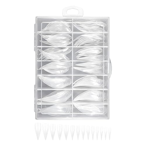 Nail Forms - Guide Fingernail Extension Templates, Reusable Gel Sculpting Wraps for Salon Shape Control, Strong Adhesive Curve S