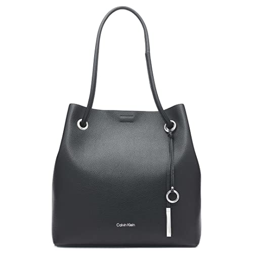 Image of Calvin Klein Gabrianna Bubble Lamb North /South Key Item Tote