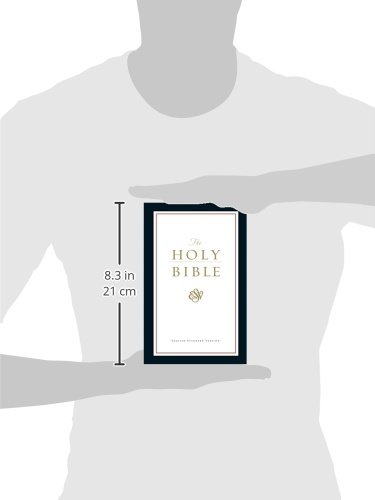 Image showing the dimensions of The Holy Bible, English Standard Version, Paperback Edition