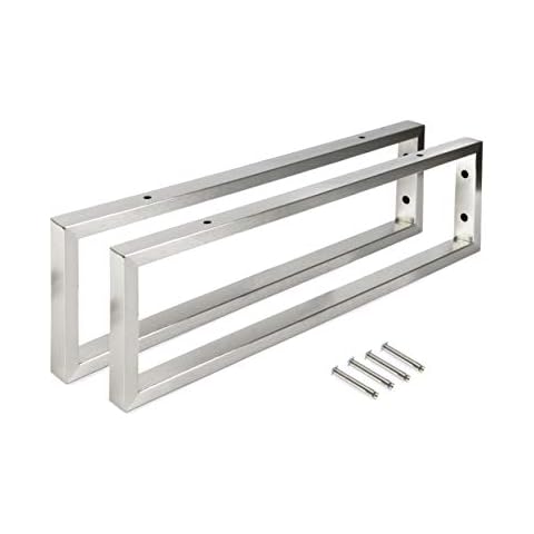 Juego de 2 consolas de pared y toallero en acero inoxidable Montixx Cover