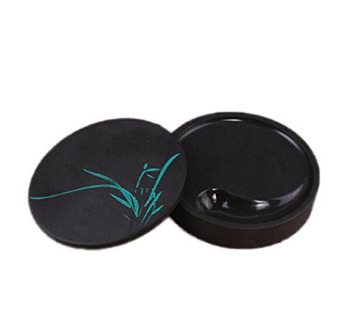 GHGJU Camera 歙砚 Rotonda con Coperchio da 5 Pollici...