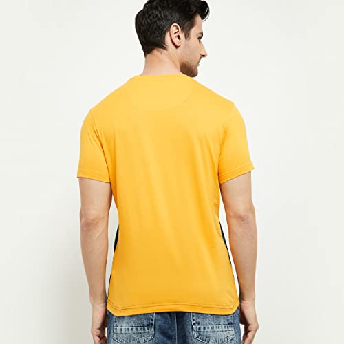 Image of Max Men Colourblocked Crew Neck Regular Fit Tshirt