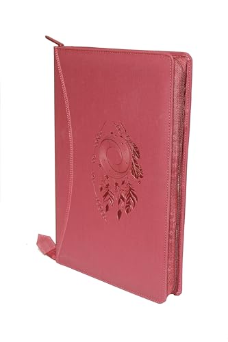 Image of Sukeshcraft Pu Multiuse 30 File Sleeve for Documents, Certificates, Fixed Deposit Receipt, Portfolio Documents Holder (Redwine, Foolscap Size)