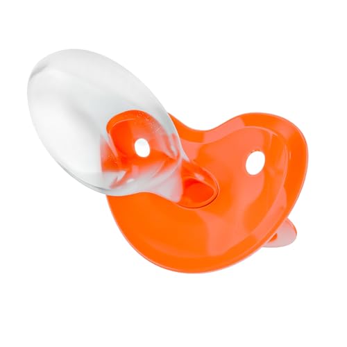 Image of Pacifier Addict - Fixx - JUMBO Functional Adult XXL Silicone Pacifier - Size 10 (Orange)