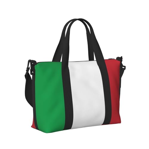 Travel Duffle Bag Weekender Bag Carry On Tote Bag Sport Gym Bag for Women Men Italian flag Print3
