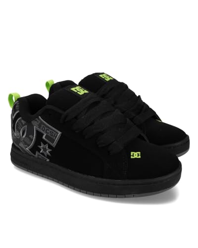 DC Shoes Court Graffik - Leather Shoes for Men - Lederschuhe - Männer - 42 - Schwarz
