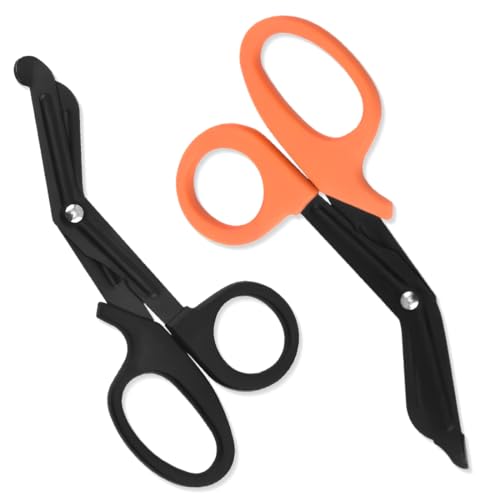 Ciseaux lot de 2 Ciseaux Médicaux, Médical Ciseaux pour Bandage Cisailles Acier Inoxydable Gaze Ciseaux pour Médecin ou Infirmière, Salle d'urgence ou Camp Extérieur