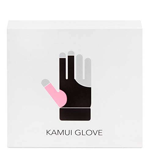 KAMUI Billiard Glove - Quickdry - for Left Hand (Pink, Medium)