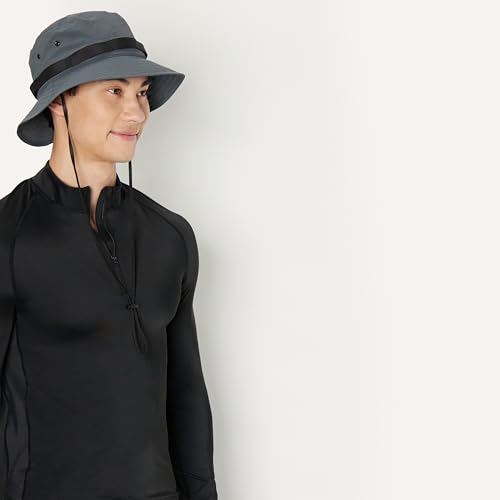 Amazon Essentials Men's Washed Nylon Outdoor Wide Brim Sun Bucket Hat - Image 3