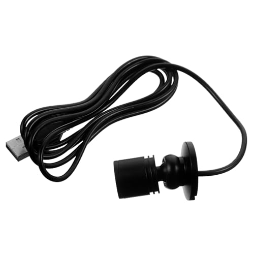 TOBBOMEY Mini Spotlight LED para Interior Foco Pequeño para Gabinete de Joyería Luz Segura y Resistente para Dormitorio Estante y Vitrinas Luz sin Interruptor Color Negro