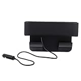 ULTECHNOVO Autositz Spaltorganisator aus Abs Leder mit 2 USB Ladeanschlüssen Multifunktionale Aufbewahrungsbox für Fahrzeuginnenraum Kompatibel mit Mittelkonsole Gefahrenvermeidung