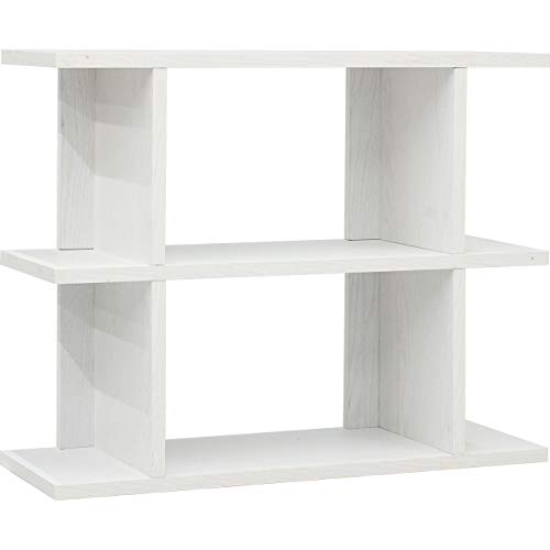 ワイエムワールド ディスプレイラック 本棚 リノ 3段 幅89cm ホワイトオーク 00-379