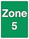 Zone 5 Schild – 150 x 200 mm – A5P