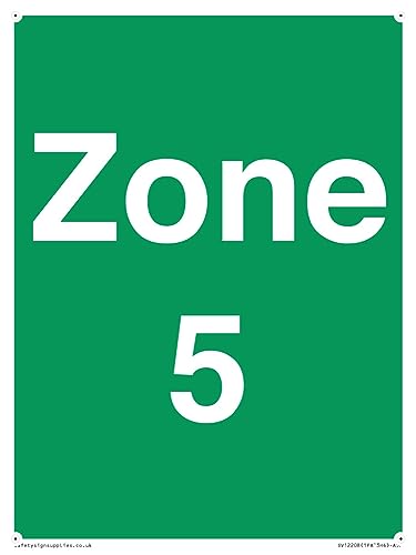 Panneau Zone 5 pour organiser l'atelier plaque A5P 150 x 200 mm