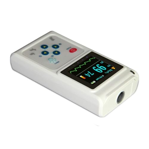 Oxímetro de pulso veterinario de mano para gatos y perros con sonda y cable USB, ideal para uso doméstico y hospitalario