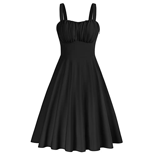 Belle Poque Damen Sommer Frühling Cocktailkleid Elegant Vintage Freizeitkleid BP0380S22-02_0XL Cover