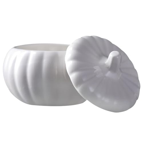 Zuppiera in ceramica a forma di zucca con coperchio, design versatile