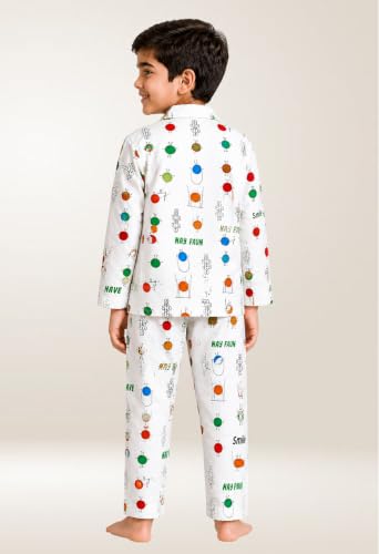 Image of 3BROS Kid's Pure Cotton Full Sleeves Night Suit /Dress for Boys /Girls Full Pajama & Top Sleep Suit Combo Set