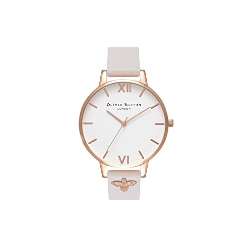 Olivia Burton Orologio Analogico al Quarzo da donna con cinturino in pelle Rosato - OB16ES02
