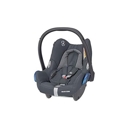 Maxi-Cosi CabrioFix Silla coche bebé grupo 0+, reductor recién nacidos, sistema de protección lateral, capota solar, portabebés 0-12 meses (0-13 kg), color Essential Graphite