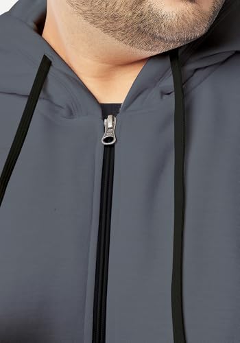 Image of Wear Your Opinion Men's Plus Size Fleece Zipper Hoodie Jacket