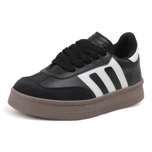 Image of Vendoz Women Sneaker | Cushioned Insole for Comfort | Stylish Lace-Up Design | Lightweigh & Perfect for Casual Outfit for Girls CNV7030