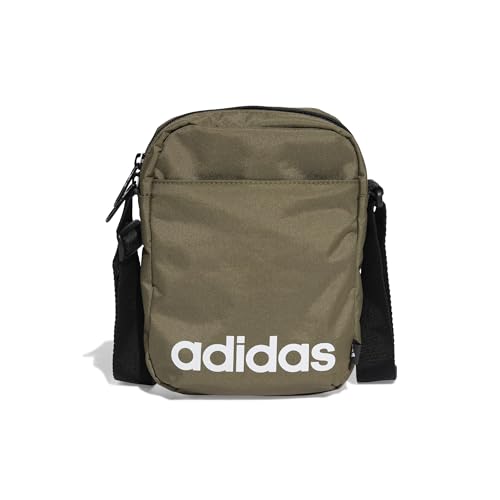 adidas Unisex LINEAR Organizer, Olive strata/Black/White, One Size