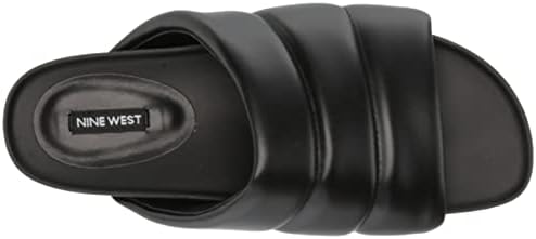 Nine West Women's SANTS Sandal, Black, 9 | Image 4