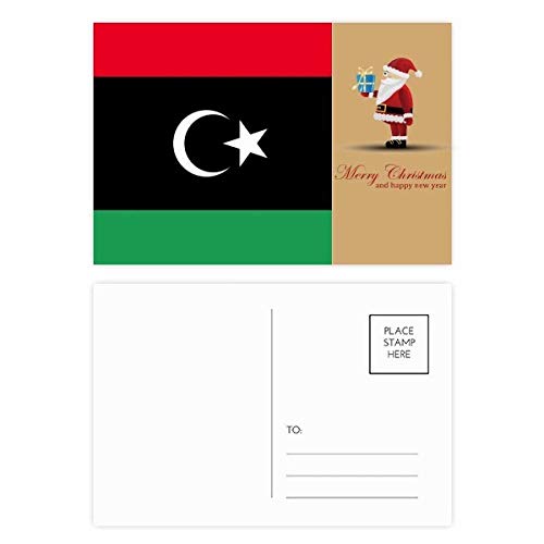 Cartes postales drapeau de la Libye lot de 20 en carton rigide pour envois sans pliure