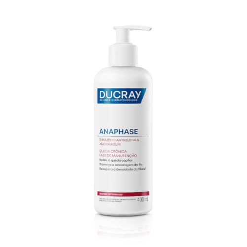 Ducray Anaphase+ Shampoo Antiqueda, Fortalece e Revitaliza os Fios, Reduz Queda em 88% em 6 Semanas, Aumenta Volume e Elasticidade, Potencializa Absorção de Minoxidil em até 6x, 400ml