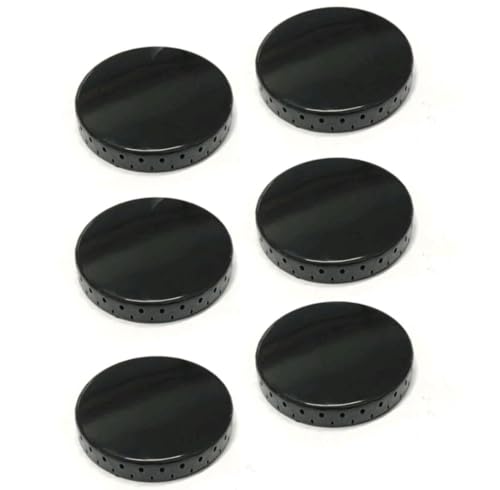 Kit 6 Espalhadores Tampinhas Fogao Continental Dako Muler Dako e Consul 2 Grandes + 4 Pequenas