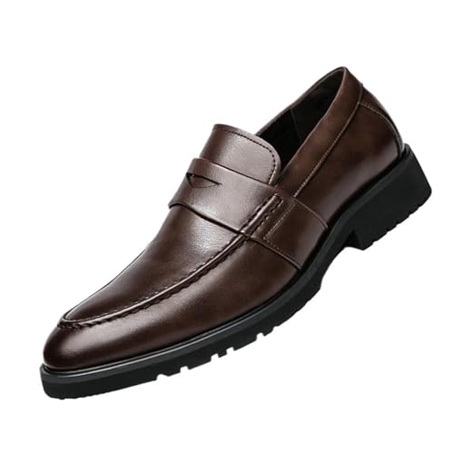 Slip-On Oxford Dress Formal Tuxedo Shoes for Men Plus Size Casual Business Pointed Toe Suit Shoes for Dating Prom Business Work - Main Image