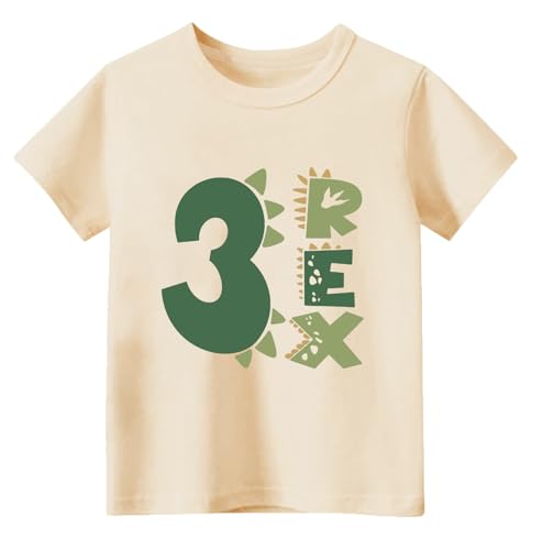 Image of Toddler Boys Girls 3rd Birthday Shirts for Baby Kids 3 Years Old Birthday Outfit for Party Short Sleeve Tshirt