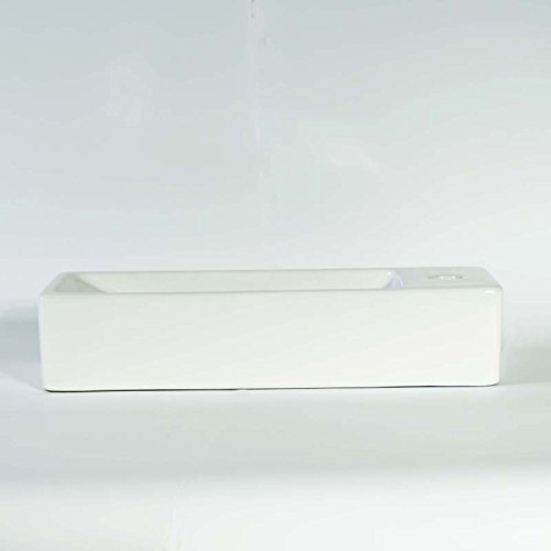 Lave Main Gain de Place, 38x15 cm, Céramique, Minimalist