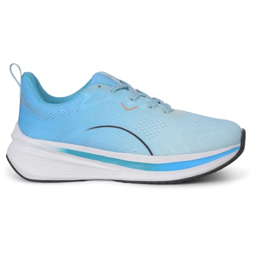 Image of Liberty Leap7x PACIFIC-1E Men Sports Running Shoes - Sky Blue & Sea Green | Comfortable and Durable Lace-Up Closure - Suitable for Lacing Walking, Gym, Jogging and Outdoor Shoes for Man
