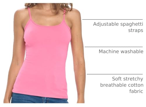 Image of Natural Uniforms Women's Camisole Tank Top-Breathable Cotton Stretch